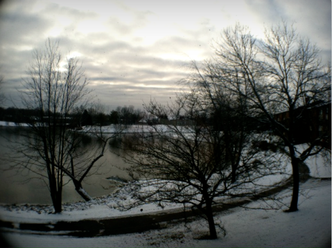 lake at winter